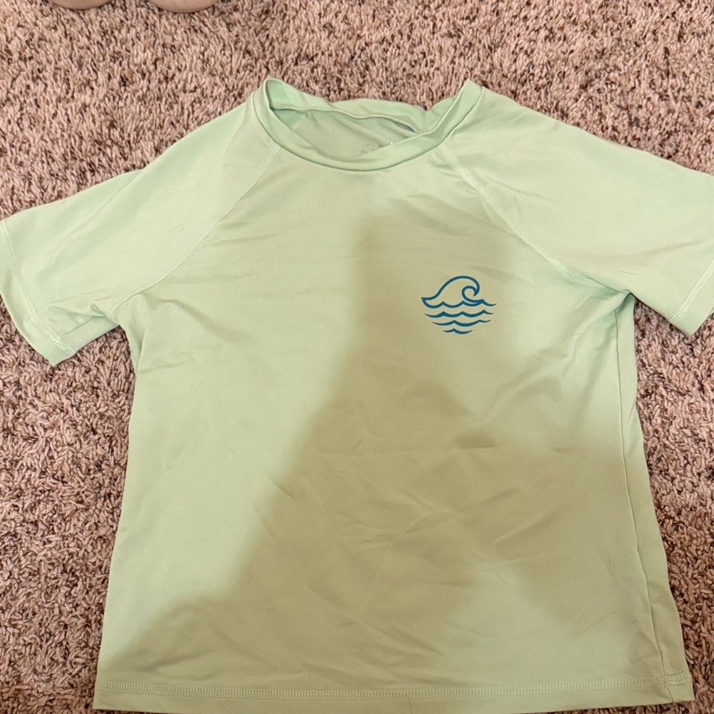 Art Class Light Green Kids Swim Rashguard